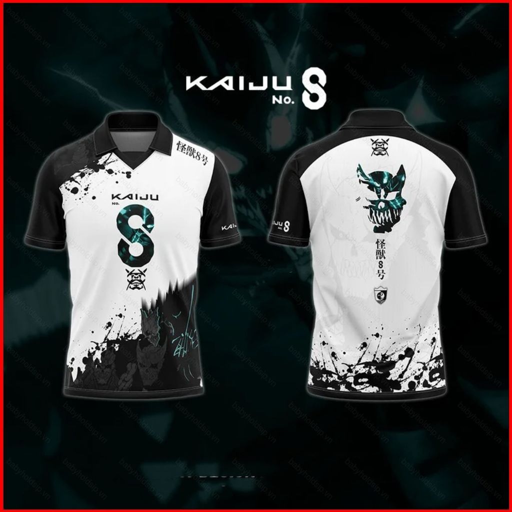 Áo Polo Cosplay Kafka Hibino với thiết kế 3D, phù hợp mặc mùa hè