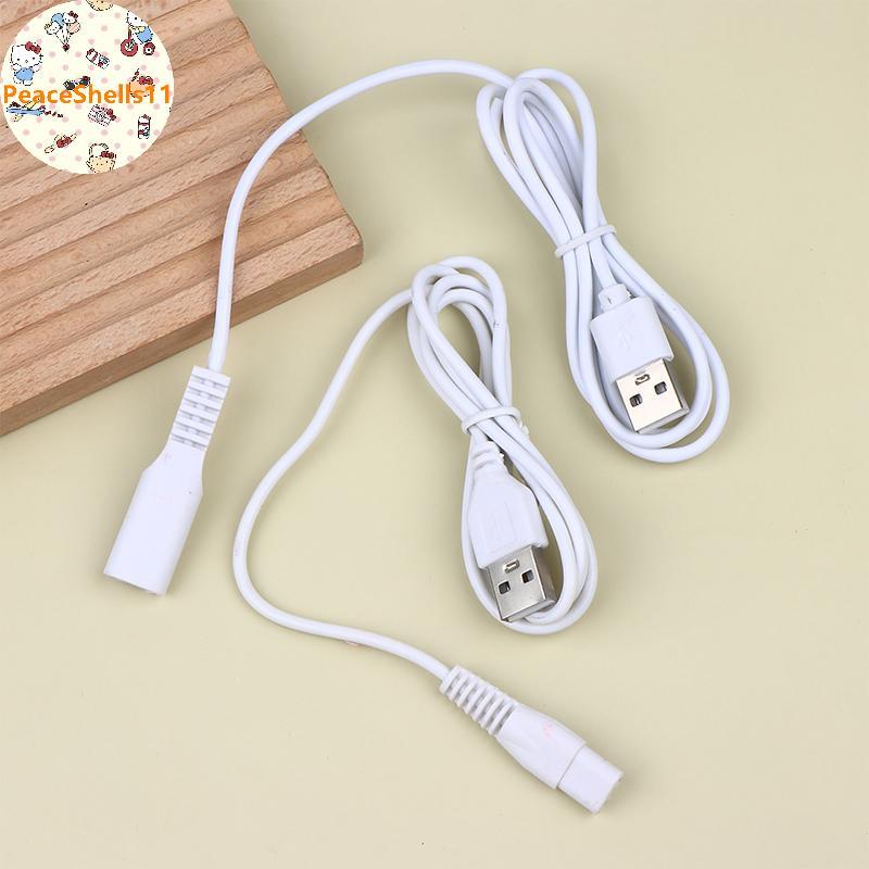 PeaceShells 0.8 / 1M Cáp USB Dây Sạc Lỗ Đồng Phù Hợp Với 5V Đèn Pin Máy Cạo Râu Tóc Dây Đơn Lỗ 1.5 1