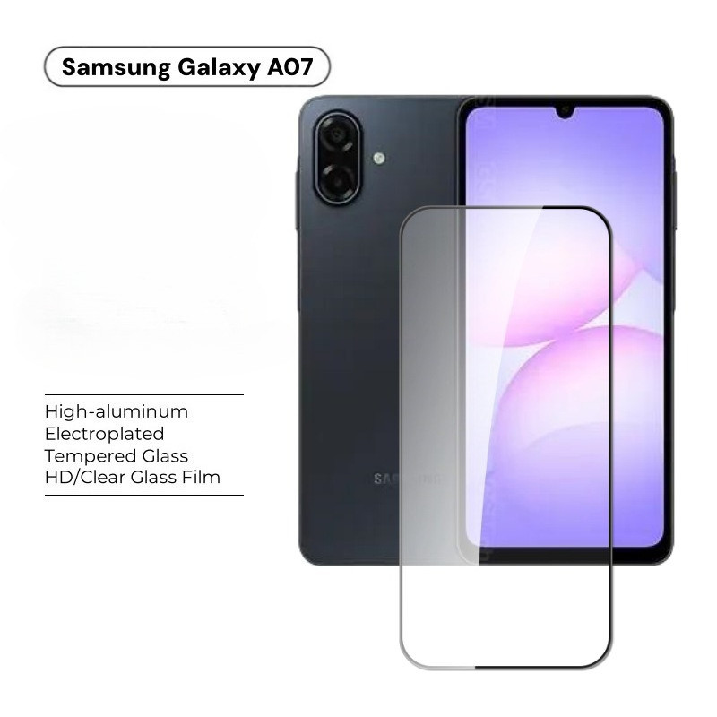 Dành Cho Samsung A07 5G Kính Samsung A07 4G Kính Cường Lực Bảo Vệ Điện Thoại Full Cover Keo HD 9H Bả