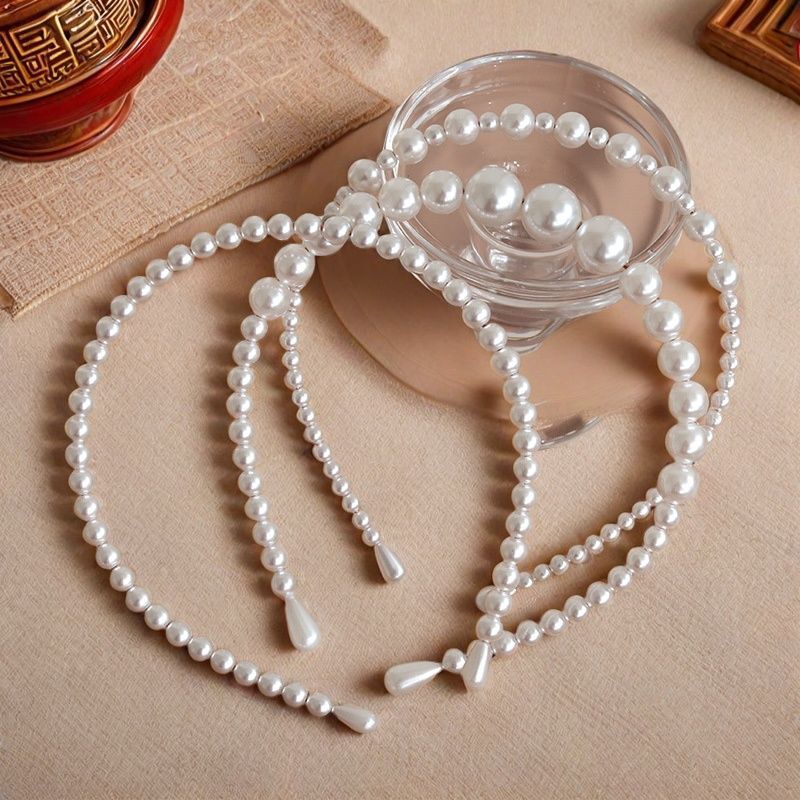 Handmade Ngọc Trai Đầu Vòng Tóc Retro Cho Lễ Tốt Nghiệp Chuyển Lên Lễ 2026 Panagbenga Lễ Hội Trang P