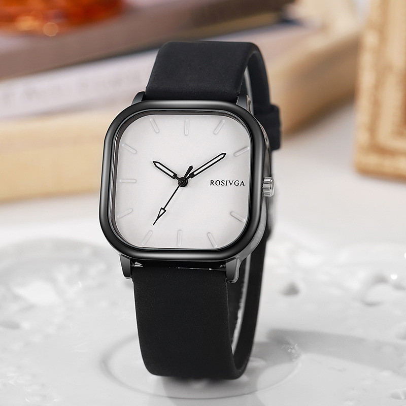 Phong Cách Thời Trang Học Sinh Trung Học Đồng Hồ Nam Nữ Phiên Bản Hàn Quốc Phong Cách Vuông Điện Tử Niche Ánh Sáng Sang Trọng Đồng Hồ Thạch Anh 3.10 B