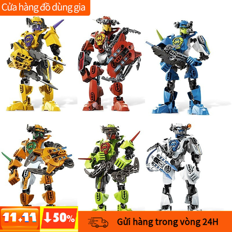 Đồ chơi Lắp ráp Mô hình DECOOL Hero Factory 2.0 Evo Bionicle action figures Robots 9401-9406