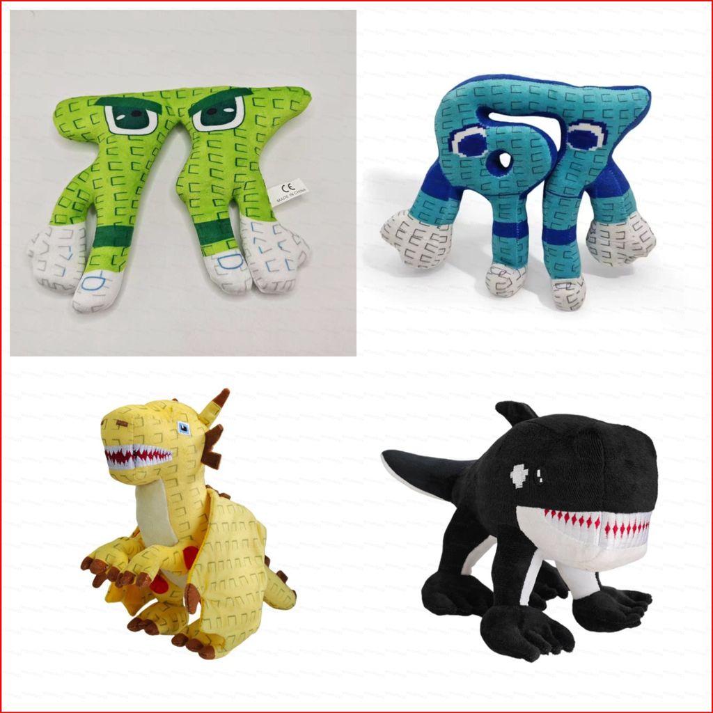 GC Roblox Trộm Brainrot 67 Tractoro Dinosauro Shark Plushie Trò Chơi Hàng Hóa Búp Bê Nhồi Bông