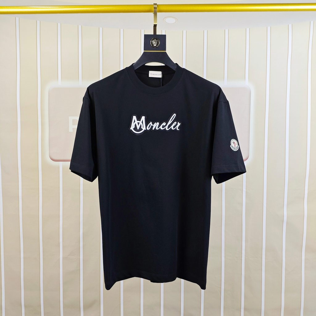 Áo khoác Moncler cổ tròn tay ngắn, phù hợp nam nữ