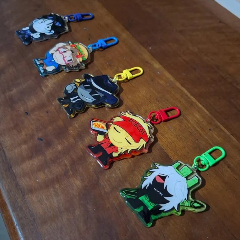 Móc khóa Roblox Acrylic Forsaken Chance Elliot 1x1x1x1 007n7 TwoTime mẫu chibi nhân vật game cực đẹp