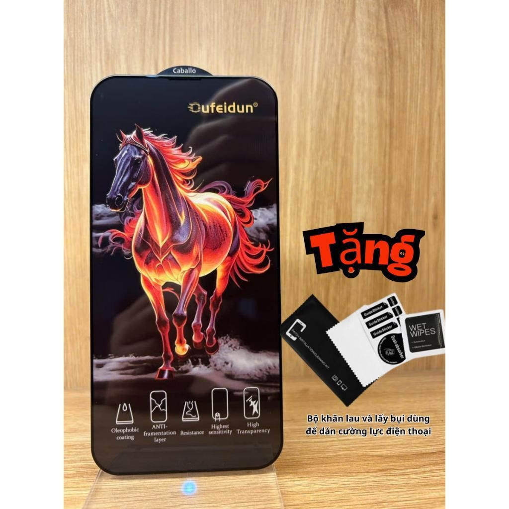 Kính cường lực Điện Thoại cao cấp cho iPhone của hãng Oufeidun Caballo - Full Màn - Full Các dòng từ