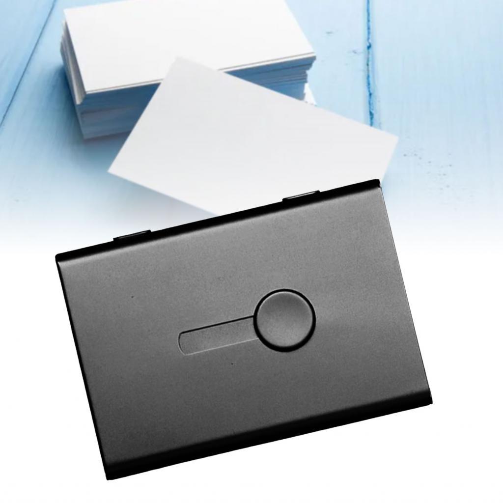 halluya.vn-sip-my Hộp đựng thẻ kinh doanh Thumb Drive Hợp kim nhôm anodized Matte Di động Slim Name 