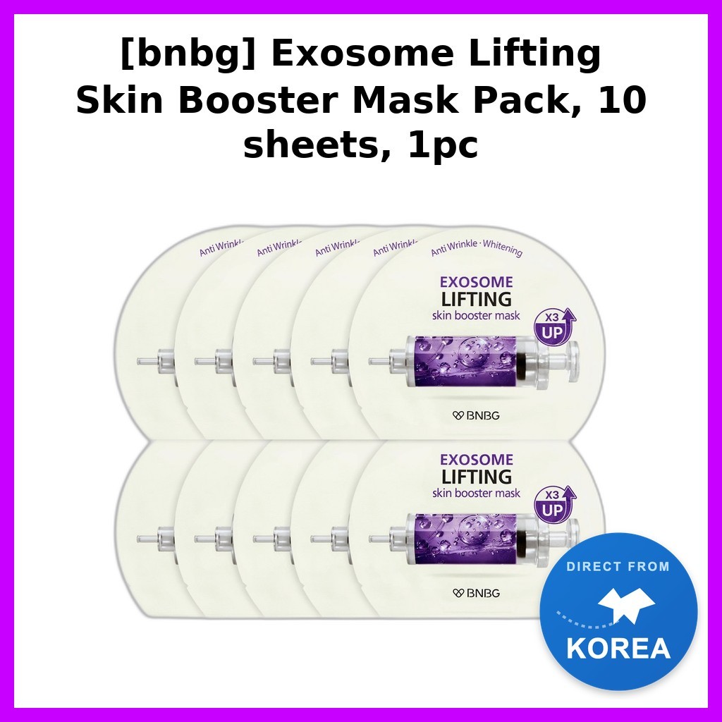 [bnbg] Gói mặt nạ nâng da Exosome, 10 tờ, 1 gói mặt nạ Hàn Quốc / Nâng Exosome của Joo001
