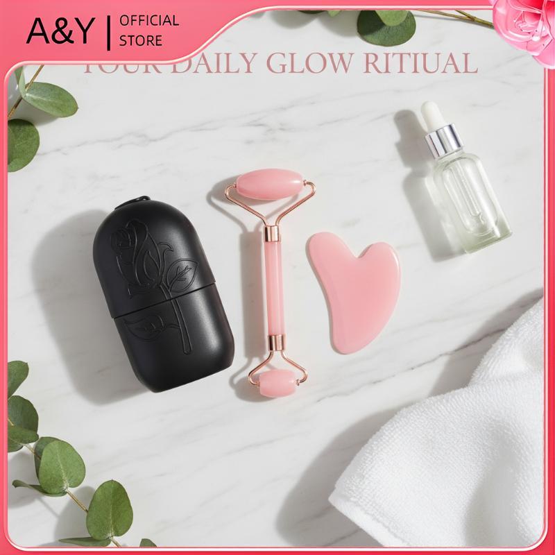 A & Y 3 Cái Ice Face Roller Set Facial Ice Roller, Facial Roller Gua Sha Face Tool Set, Massage Tool