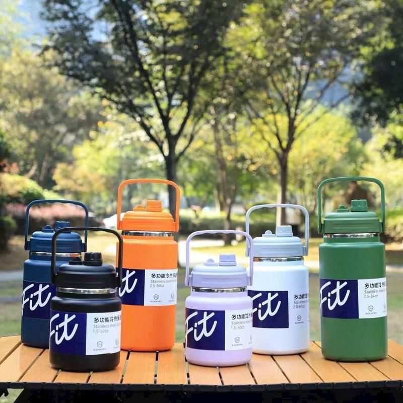 FIT Bình Giữ Nhiệt FIT 2500ml 2000ml 1500ml Inox 304 Tiện Lợi