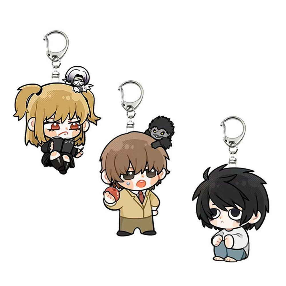 6CM Charm Anime Death Note Acrylic Keychain Model Cosplay Characters Ornament Accessories Goods Coll