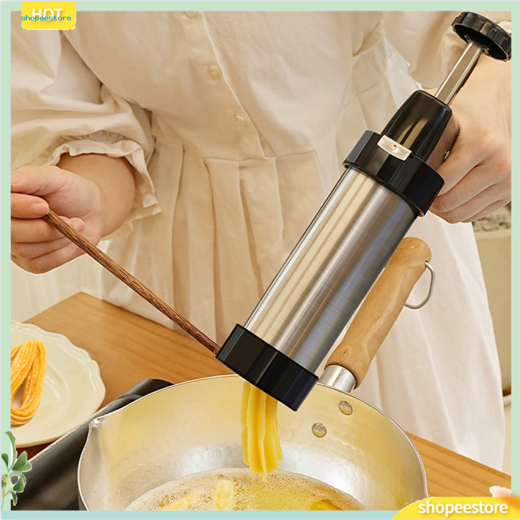 Shopeestore| Diy Churros Kit Máy làm Churros Máy làm Churros Máy làm bánh bằng thép không gỉ có đầu 