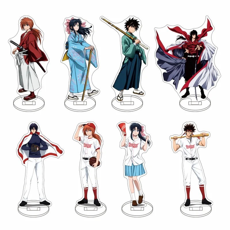 Standee Anime Rurouni Kenshin Lãng Khách Kenshin Mô Hình Mica Himura Kenshin Myoujin Yahiko Sanosuke