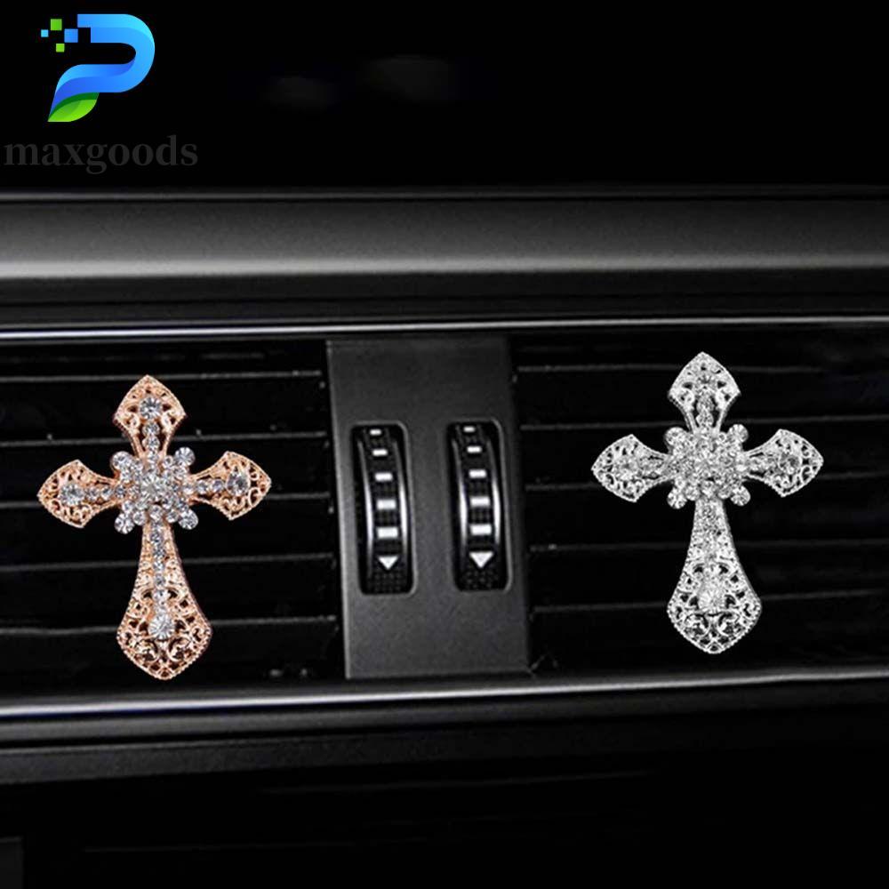 maxgoods MAXGOODS Outlet Kẹp nước hoa Car Aroma Cross Jesus Cross Crucifixion Conditioning Christian