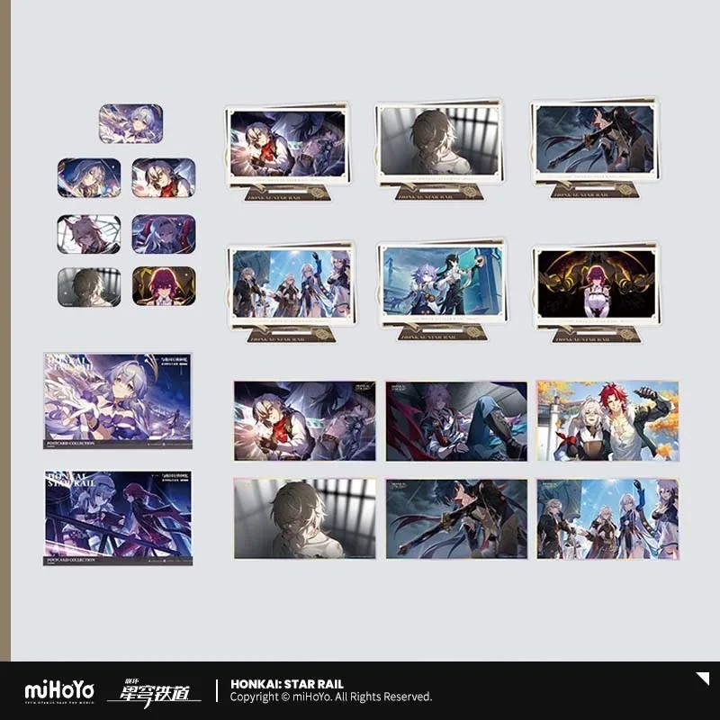 Standee Honkai Star Rail Chính Hãng miHoYo Mô Hình Acrylic Huy Hiệu Badge Postcard Thẻ Ảnh Shikishi 