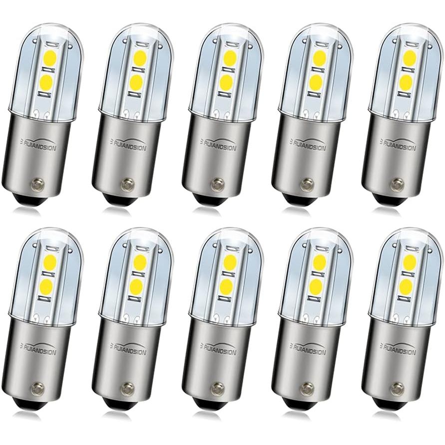 Bóng đèn LED Ruiandsion BA9S 120V AC / DC Thu nhỏ Bayonet 9mm BA9s Base 3030 4SMD Bóng đèn thay thế 