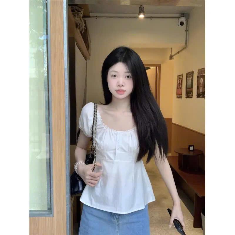 (HÀNG QCCC) Áo babydoll nữ thiết kế ôm eo tôn dáng xu hướng hottrend KUNKUN SP449