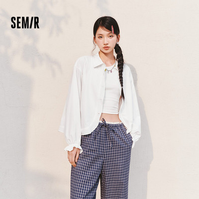 Áo sơ mi tay dài Semir nữ mùa hè chống nắng và làm mát