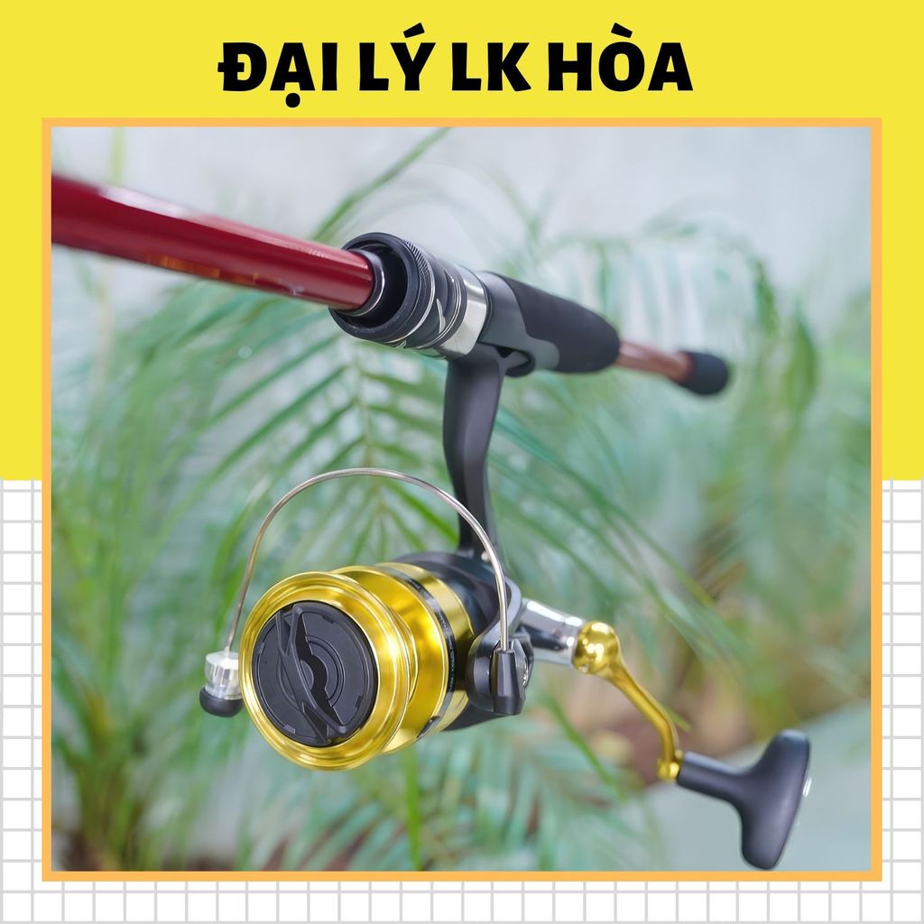 [TẶNG DÙ LK X8] Bộ 2 Sản Phẩm Cần Câu CHEAP LK VÀ MÁY DAIWA RS, Bộ Cần Máy Chuyên Câu Lure
