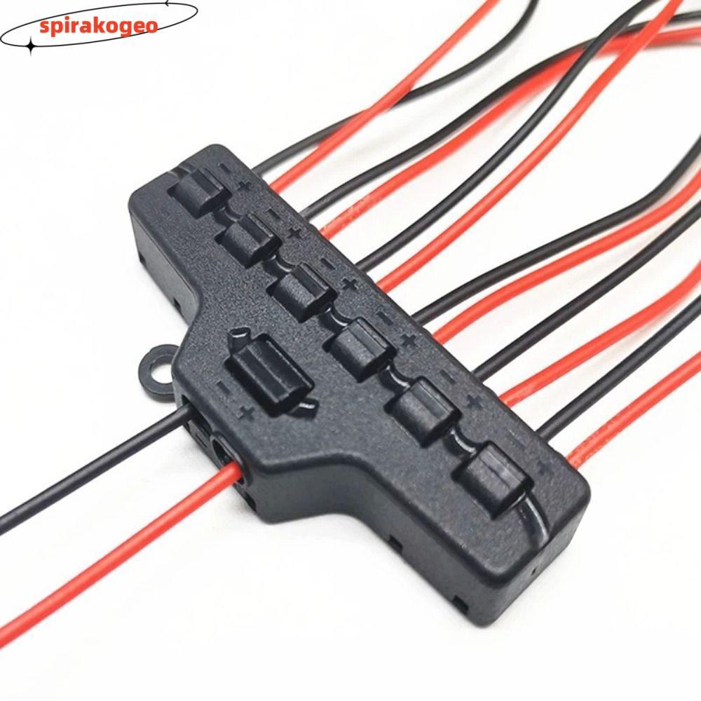 Bộ chia đầu nối dây SPIRAKOGEO, Khối đầu cuối điện áp không đổi 1 trong 6 ra, Loại song song chuyên 