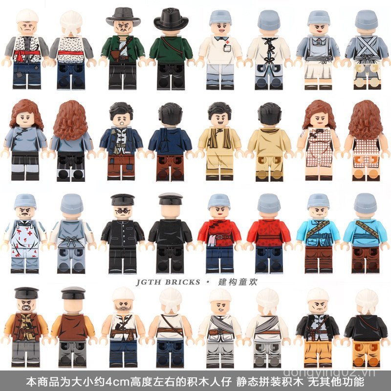 Khối Xây Dựng Hạt Nhỏ Minifigures Guerrillas Hồng Quân Dân Sự Người Bác Sĩ Hiếp Dâm Lắp Ráp Chèn Đồ 