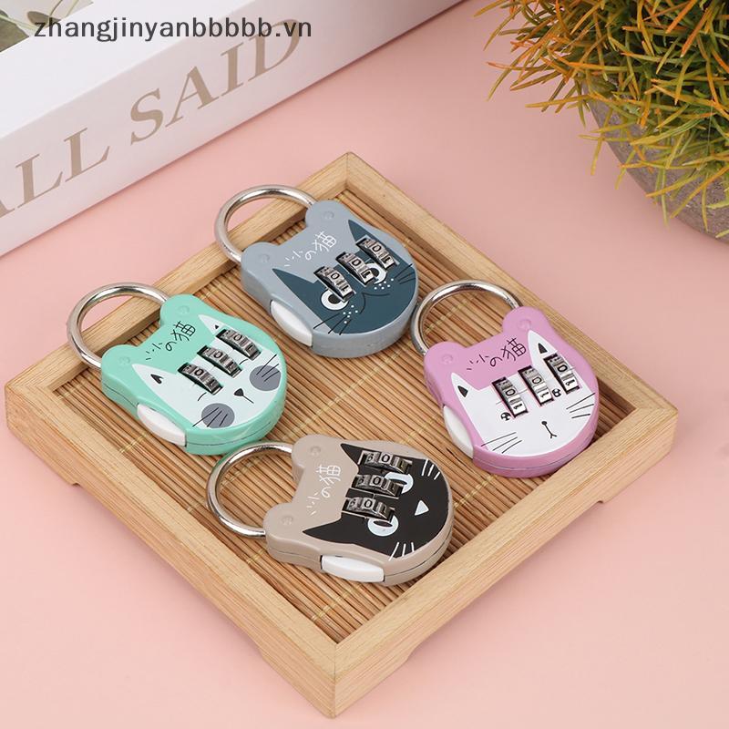 [L & Z] Mã Số Lo Chống Trộm Độ Mạnh Cao Chính Xác Mèo Mini Hành Lý Vali Số Mật Khẩu Lo Cho Ký Túc Xá