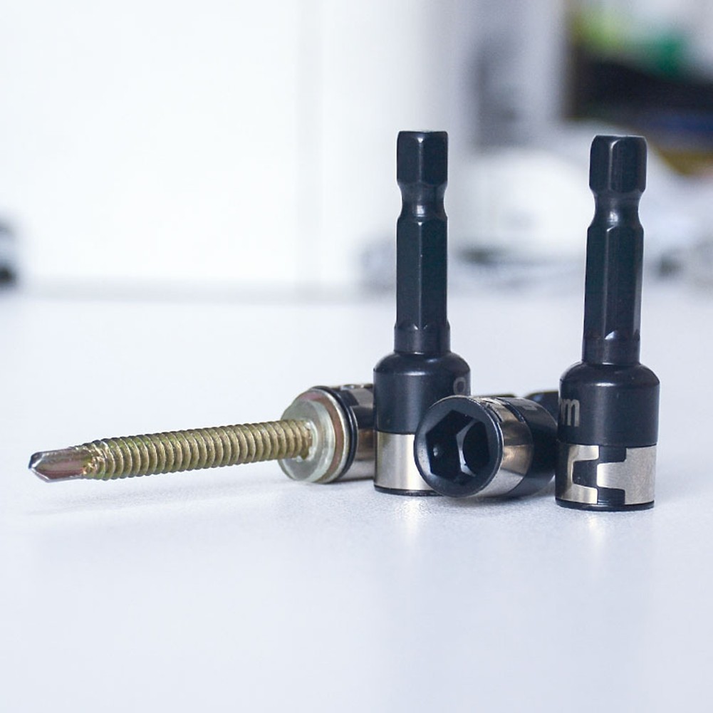 [HERPEVN]8mm Hex Socket Non-magnetic Steel Ball Sleeve Ball Sleeve Design Nut Driver Set[Ready stock