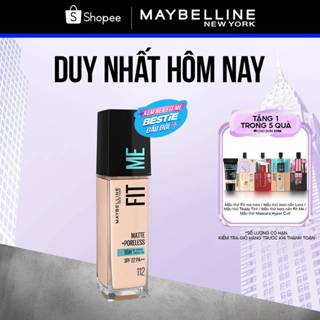 Kem Nền Mịn Nhẹ Kiềm Dầu 16H Fit Me Maybelline Matte + Poreless Liquid Foundation Dành Cho Da Dầu và Da Thường 30ml