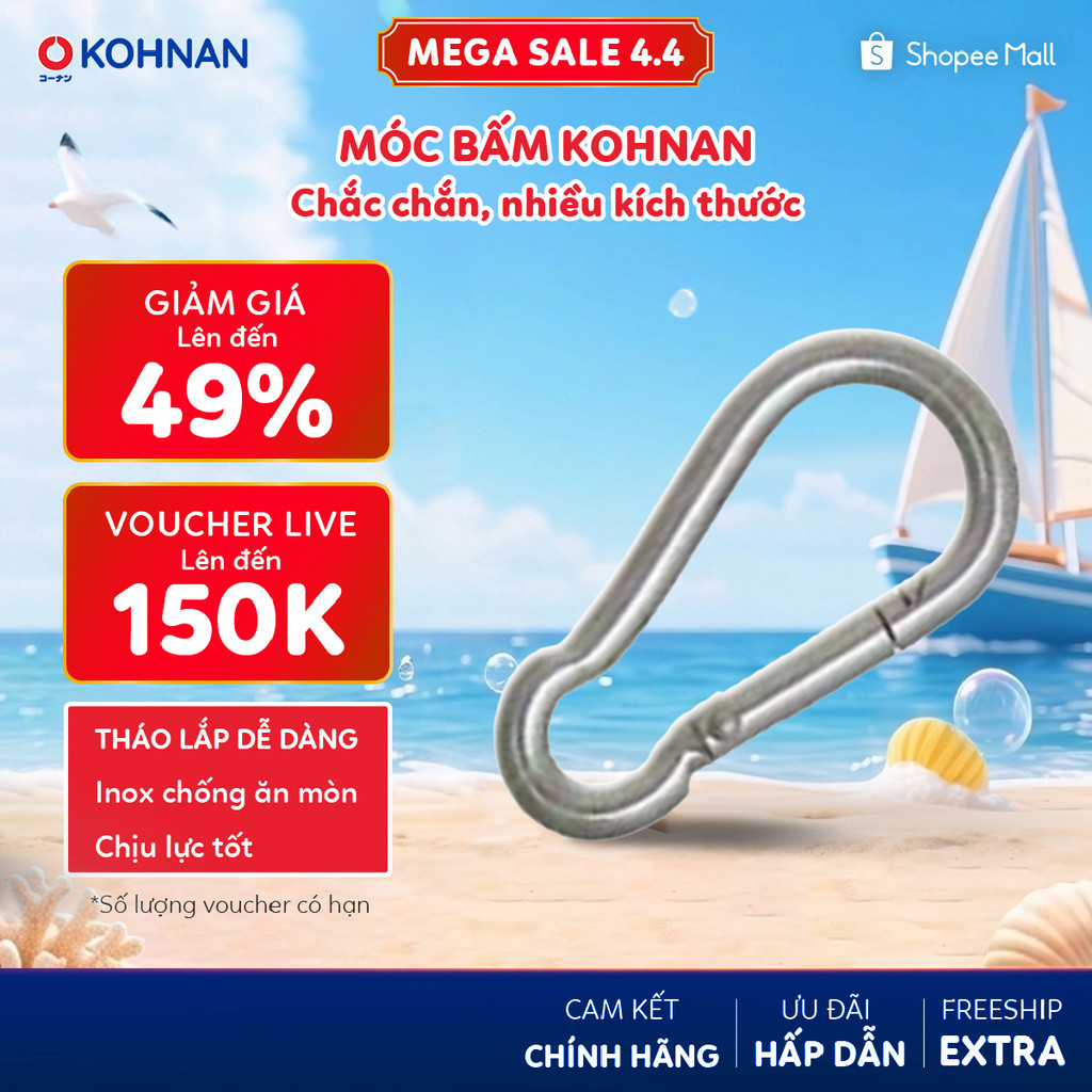 Móc Bấm KOHNAN chắc chắn, nhiều kích thước