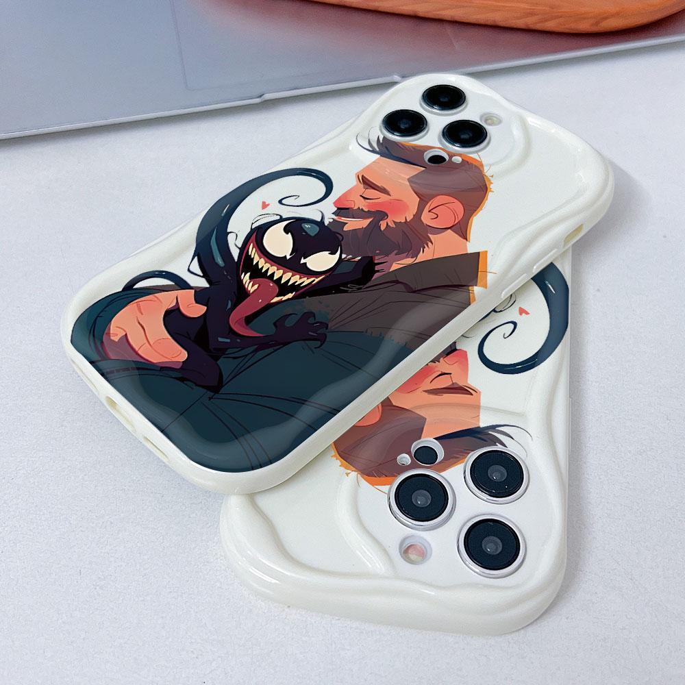 Ốp điện thoại Marvel Venom Eddie Brock cho Apple iPhone 17 Air 16 15 14 13 12 11 Pro Max X XR XSMAX 