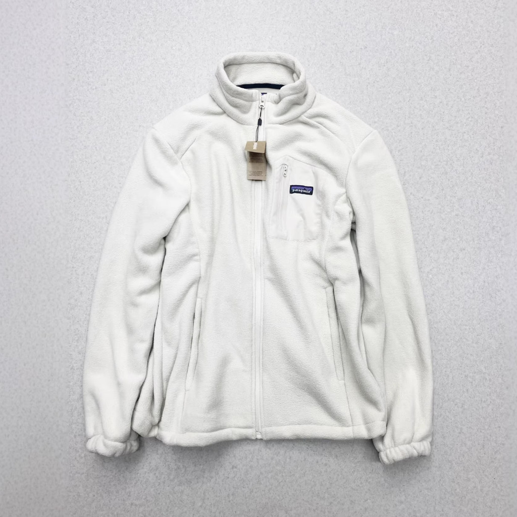 PAT*  Stand-up collar fleece jacket, polar fleece zip-up cardigan, warm mid-layer sweatshirt