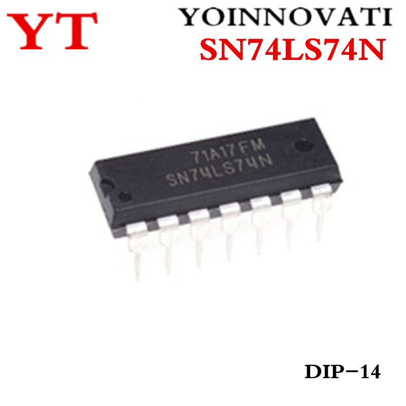 100 Cái / lốc SN74LS74N SN74LS74 74LS74 DIP14 IC Chất Lượng Tốt Nhất