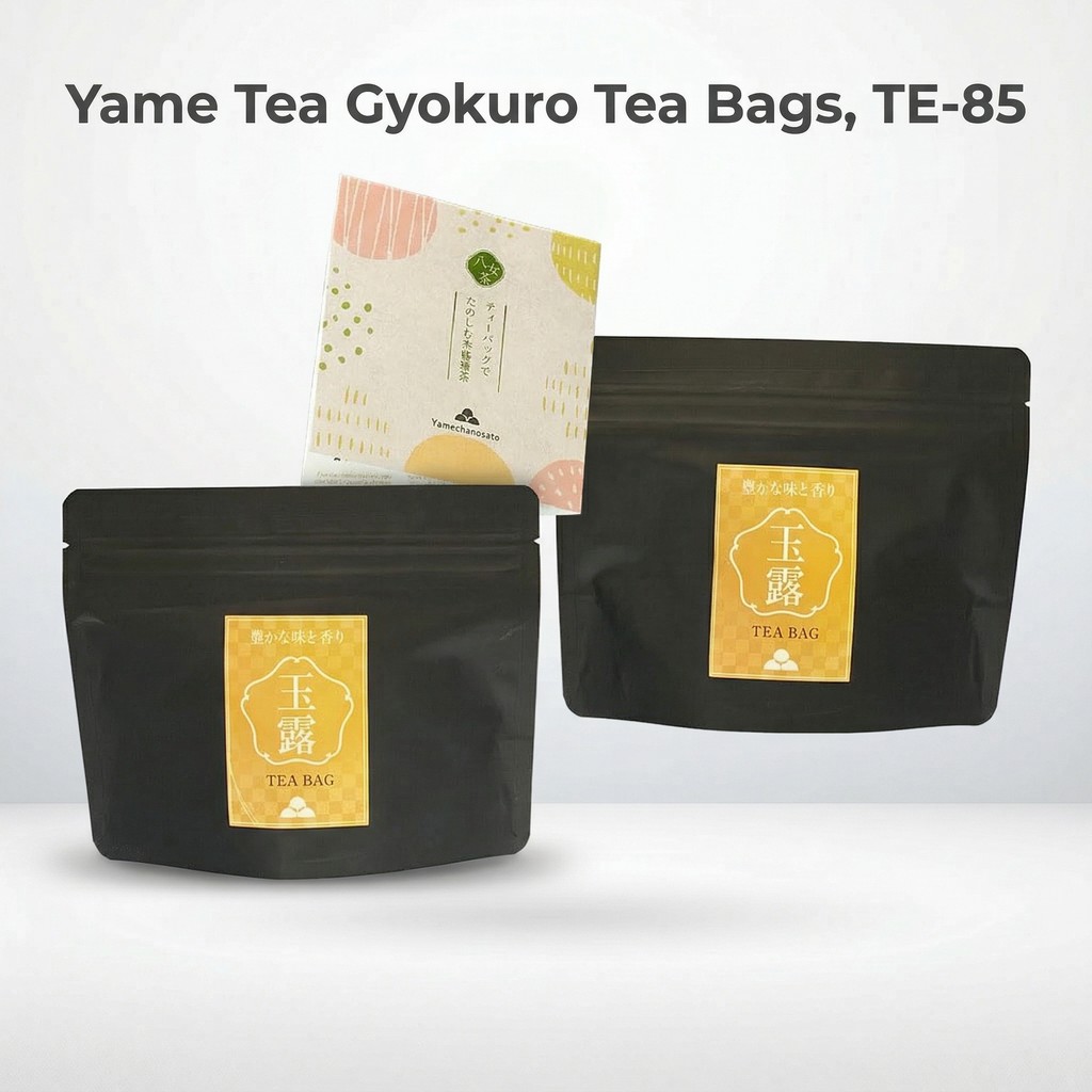 Yame Tea Gyokuro Tea Bags, TE-85, 3g each × 15 bags, 2 packs, total of 30 bags for yunomi (Japanese 