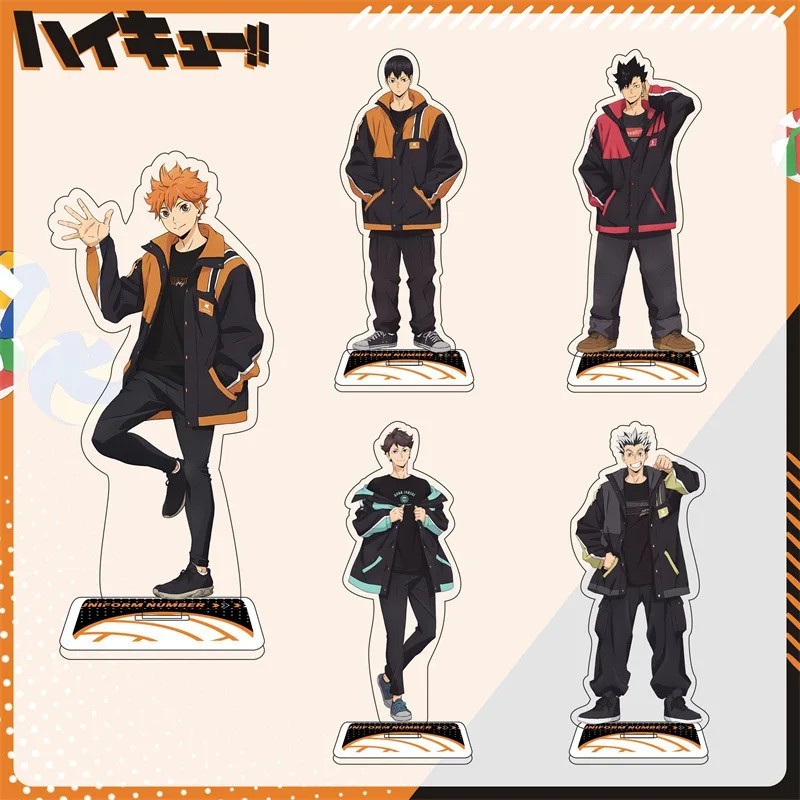 Standee Anime Haikyuu Mô Hình Acrylic Trang Trí Bàn Học Vua Bóng Chuyền Hinata Kageyama Oikawa Kuroo