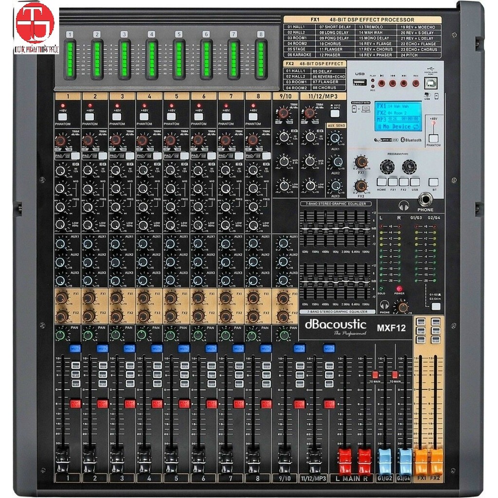 [HCM] Mixer bàn dB Acoustic MFX12 - Hàng Chính Hãng năm 2022 - Bảo ngọc audio