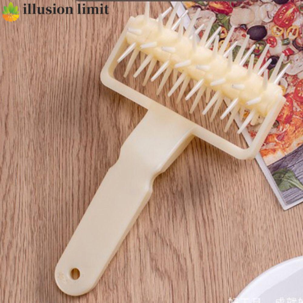 ILLUSION LIMIT Pizza Dough Puncher Tay cầm Cookie gia đình