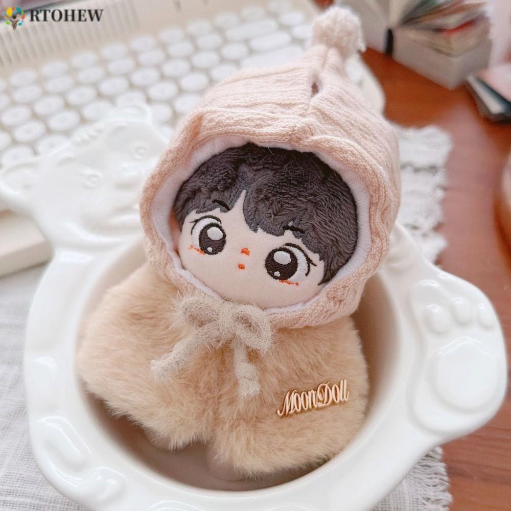 RTOHEW 10Cm Quần Áo Búp Bê Cotton, Khăn Choàng Sang Trọng Áo Len 10Cm Quần Áo Búp Bê Sang Trọng, Quầ