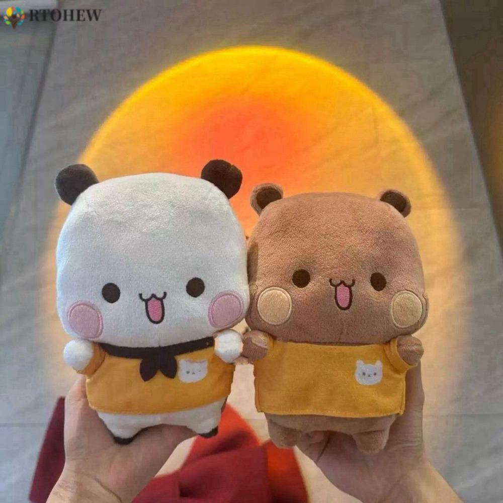 Búp bê nhồi bông RTOHEW Kawaii Bubu và Dudu, Búp bê nhồi bông mềm hoạt hình Bubu và Dudu Panda, Búp 