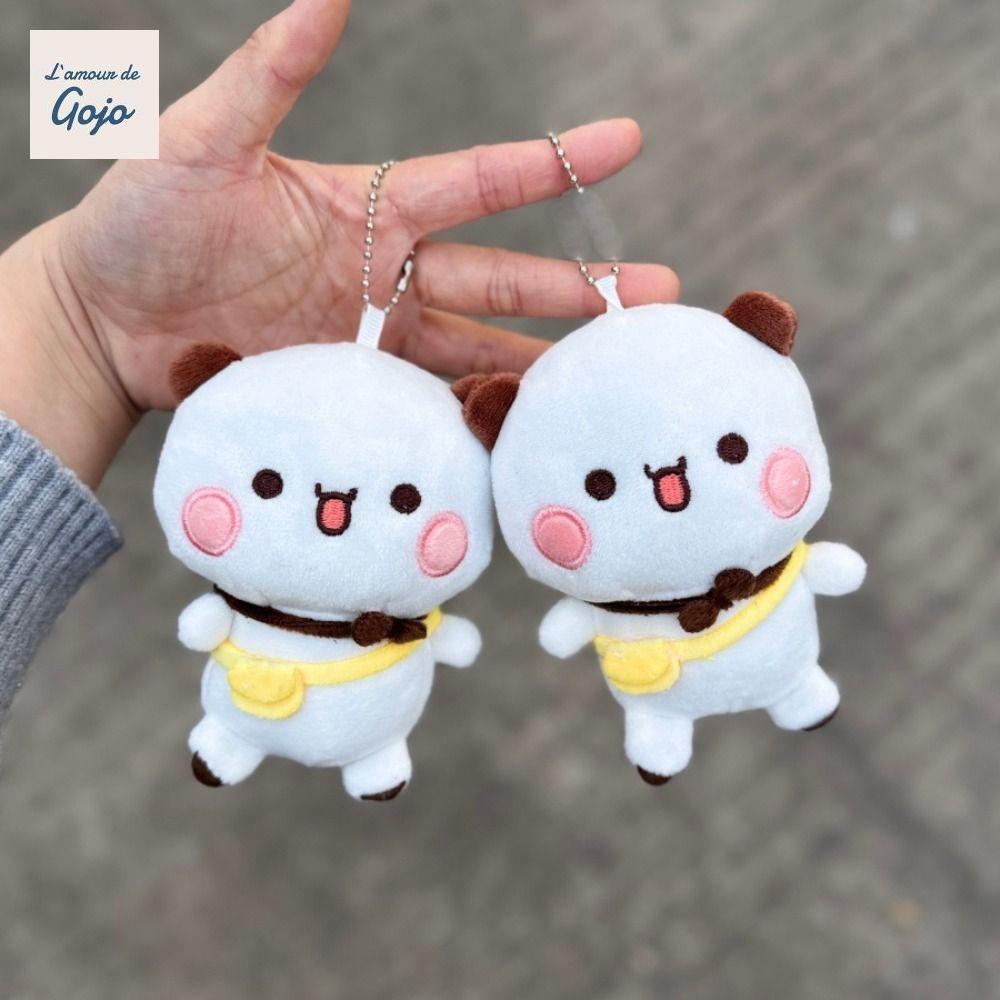 Móc khóa GOJO Bubu và Dudu, Gấu trúc Thú nhồi bông Bubu Dudu Đồ chơi sang trọng, Túi Charm Gấu nâu K