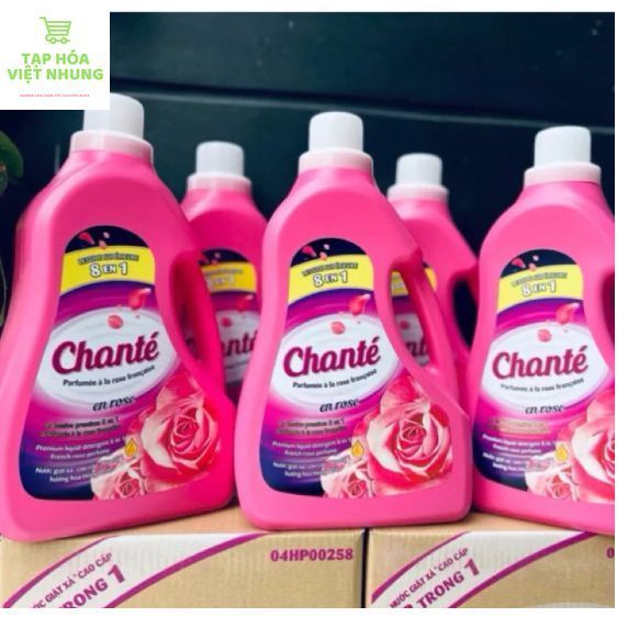 NƯỚC GIẶT XẢ CHANTE HƯƠNG HOA HỒNG PHÁP -CAN 3,1KG