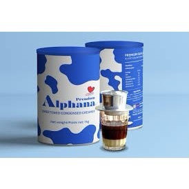 Sữa Đặc Alphana Premium nguyên kem Lon 1kg