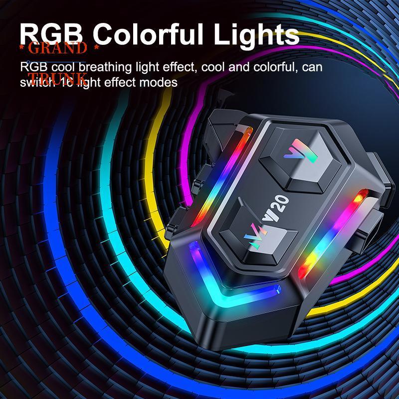 [GRAND-t] Tai nghe mũ bảo hiểm xe máy Y20 Mũ bảo hiểm chống nước xe máy Tai nghe âm thanh nổi RGB Lo