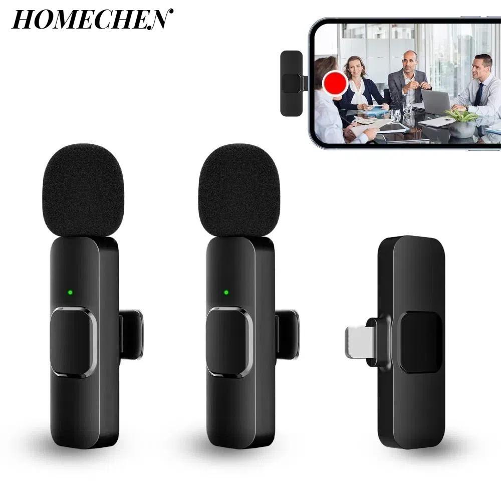 Mic Mini HOMECHEN, Micrô Lavalier không dây K9, Mic điện thoại chơi game phát sóng trực tiếp 2023 ch