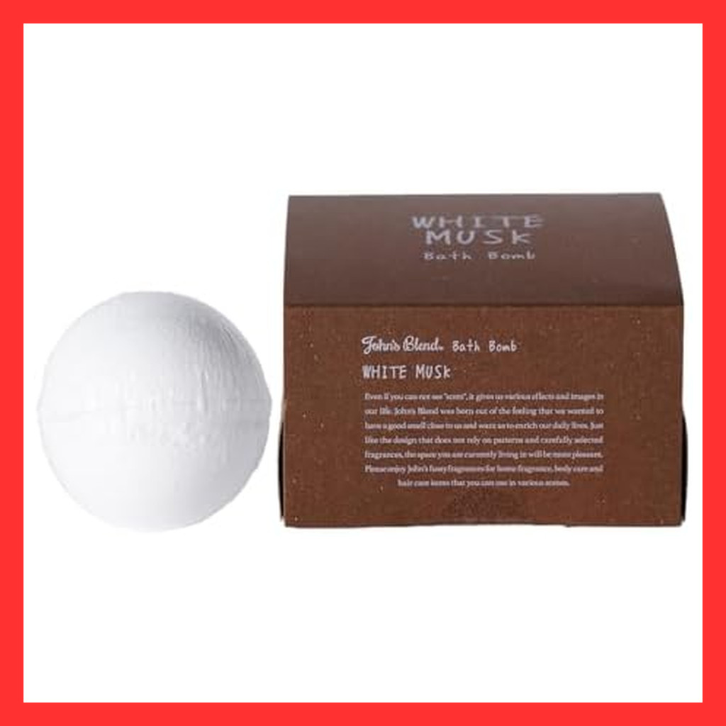 White Musk Bath Bomb John's Blend 1 Serving Moisturizing Bath Salt  Direct from Japan