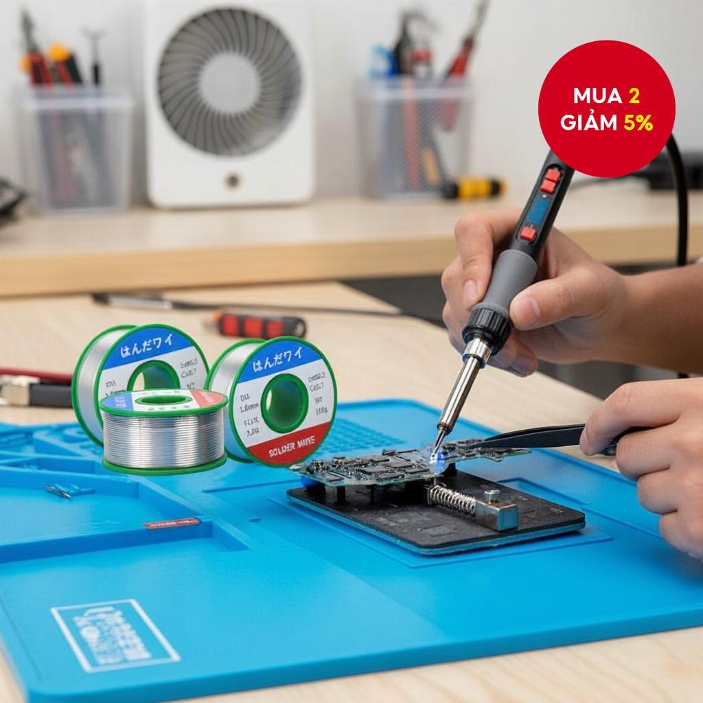 Dây hàn thiếc thân thiện môi trường, không chì, độ tinh khiết cao, Sn99.3Cu0.7, lõi nhựa thông nóng 