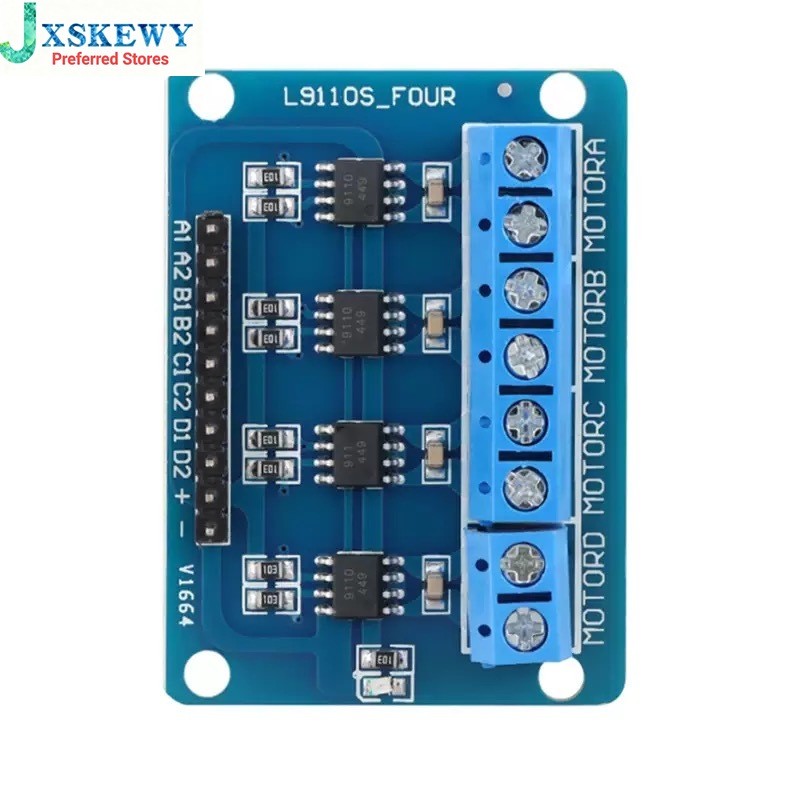 Bảng điều khiển động cơ DC 4 kênh L9110S - Mô-đun điều khiển băng chữ H 4 chiều cho robot ô tô thông