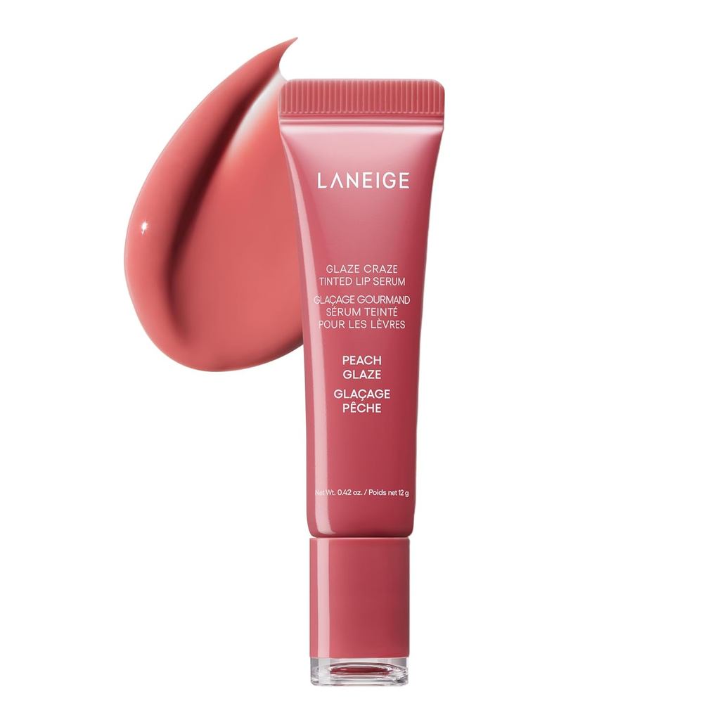 LANEIGE Glaze Craze Tinted Lip Serum: Hydrating Lip Serum dành cho môi bóng, nuôi dưỡng với Polypept