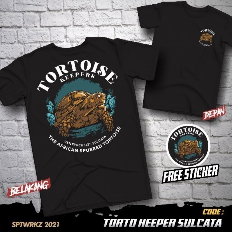 Thời trang 2026 Bò Sát Rùa Torto Keeper Sulcata Sở Thích Áo Thun