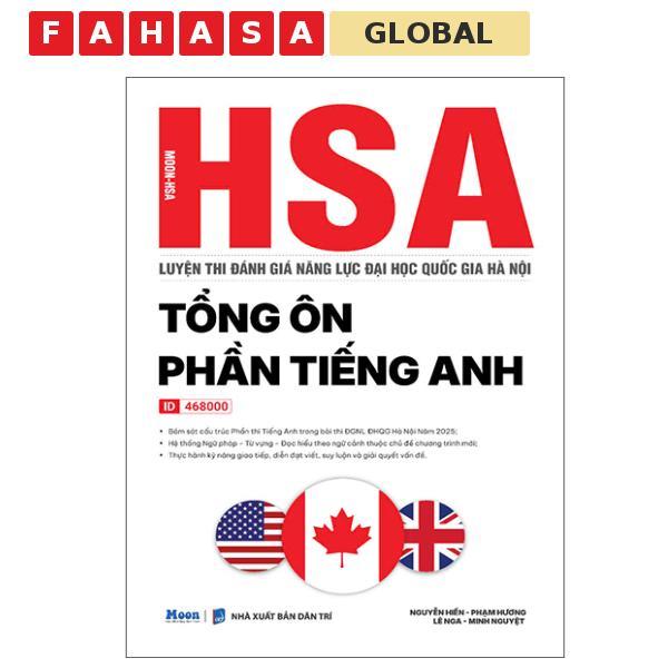 Sách - HSA - Luyện Thi Đánh Giá Năng Lực Đại Học Quốc Gia Hà Nội - Tổng Ôn Phần Tiếng Anh