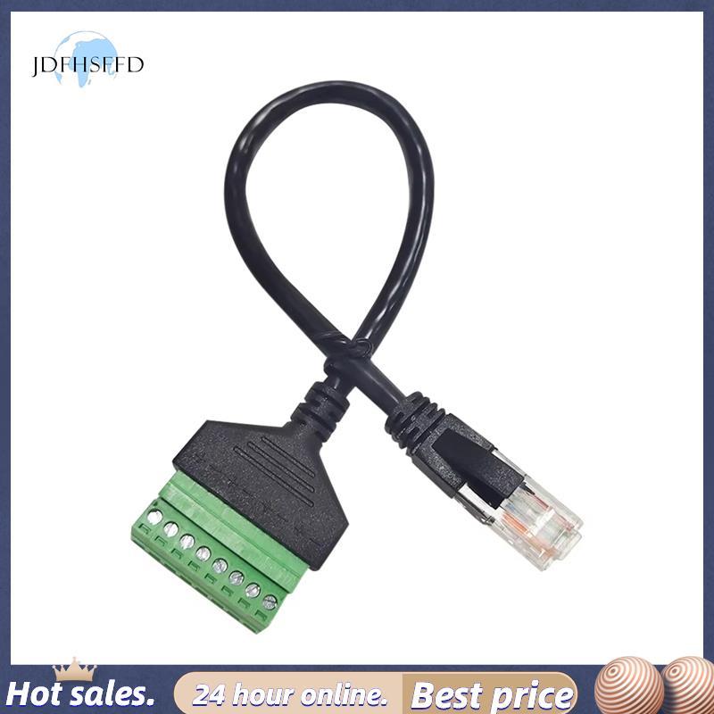 【 jdfhsffd 】 Bộ chuyển đổi mạng khối đầu cuối RJ45 20cm Cáp Schroef 8 chân